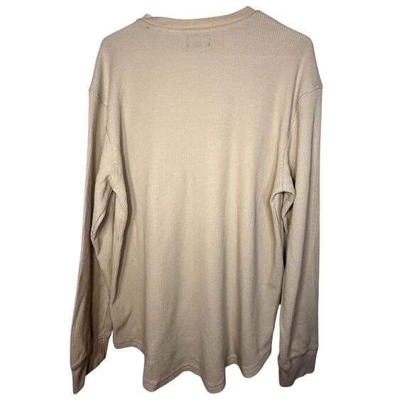 Forever 21 Men's Thermal Waffle-Knit Crew Neck L/Sleeve Shirt, Size M - Picture 2 of 7